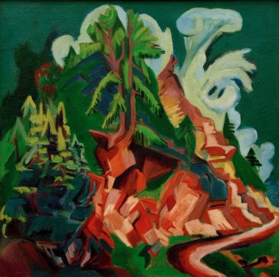 La montaña. El camino a Stafel de Ernst Ludwig Kirchner