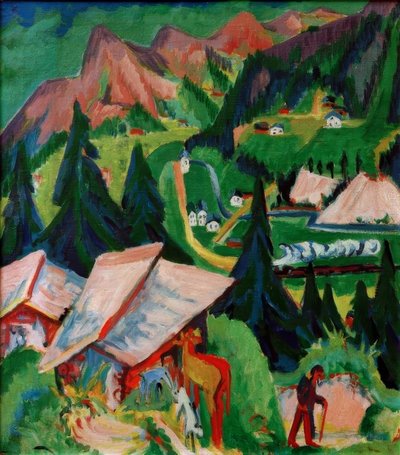 El Junkerboden desde Stafel de Ernst Ludwig Kirchner