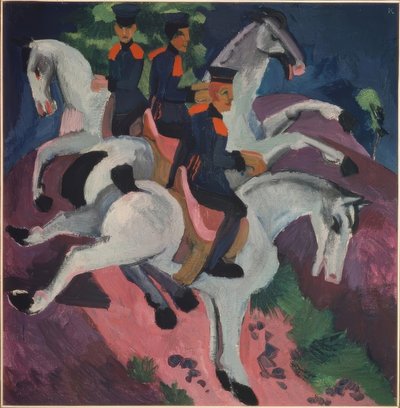 La escuela de equitación de Ernst Ludwig Kirchner