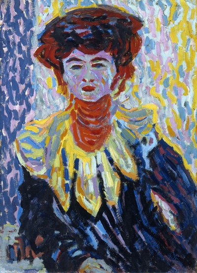 Doris con Collar de Gorguera, c. 1906 de Ernst Ludwig Kirchner