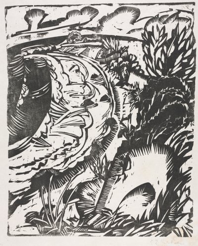 Dune Landscape with a Curving Bay de Ernst Ludwig Kirchner