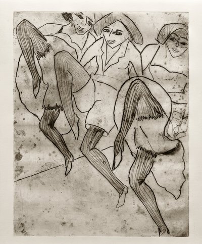 Bailarinas de Hamburgo de Ernst Ludwig Kirchner