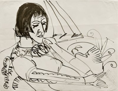 Sentada (Erna) de Ernst Ludwig Kirchner