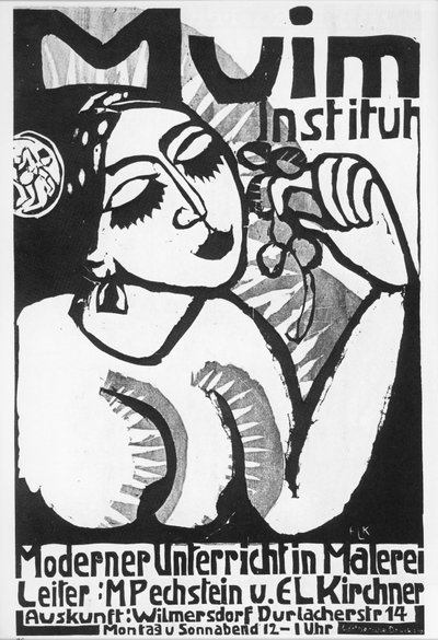 Ernst Ludwig Kirchner: Instituto Muim ... (xilografía) de Ernst Ludwig Kirchner