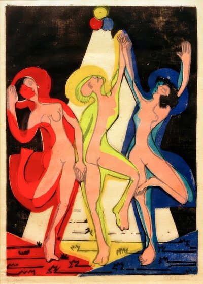 Baile de colores de Ernst Ludwig Kirchner