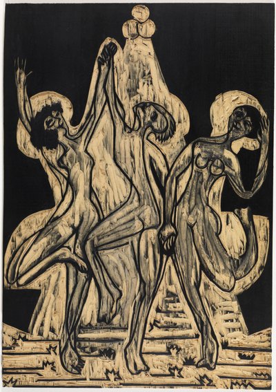 Baile de colores, bloc de dibujo de Ernst Ludwig Kirchner