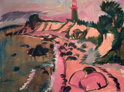 Costa de Fehmarn con faro de Ernst Ludwig Kirchner