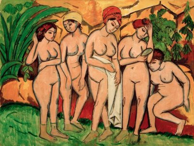 Mujeres en el baño de Ernst Ludwig Kirchner