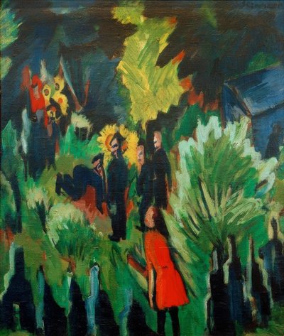 Jardín Graef en Jena de Ernst Ludwig Kirchner