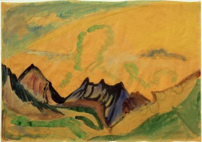 Paisaje montañoso de Ernst Ludwig Kirchner