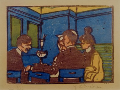 En el café II de Ernst Ludwig Kirchner