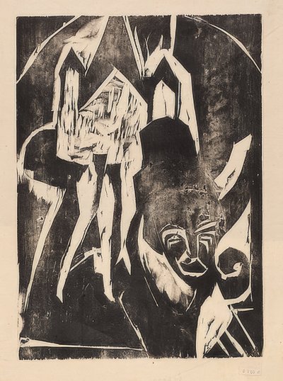 Cocotte en la calle de Ernst Ludwig Kirchner