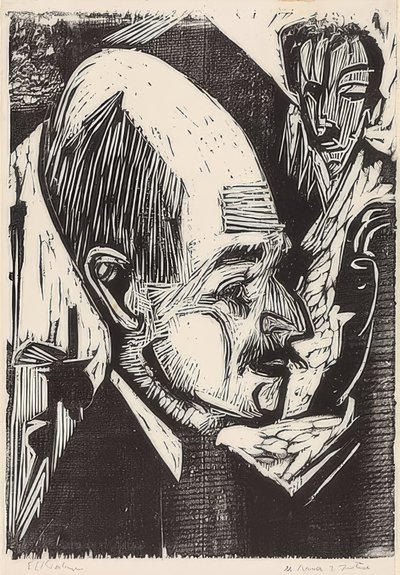 Cabeza del Dr. Bauer de Ernst Ludwig Kirchner