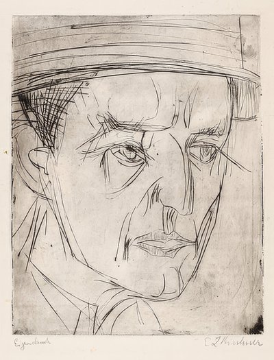 Cabeza del Dr. Grisebach. 1920 de Ernst Ludwig Kirchner