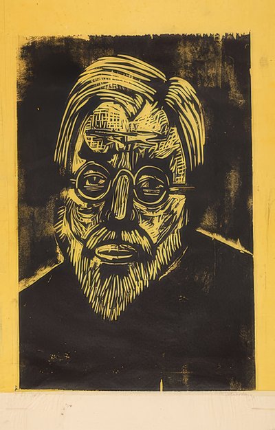 Cabeza de Jakob Bosshart. 1921 de Ernst Ludwig Kirchner