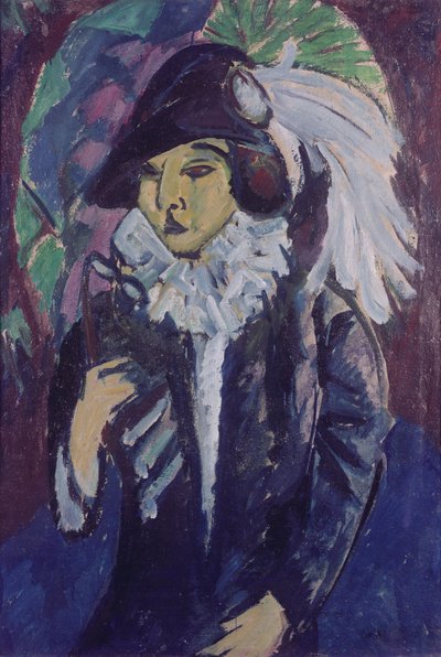 Dama en el parque, 1912 de Ernst Ludwig Kirchner