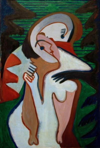 Pareja de enamorados – El beso de Ernst Ludwig Kirchner