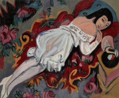 Niña con camisa blanca de Ernst Ludwig Kirchner