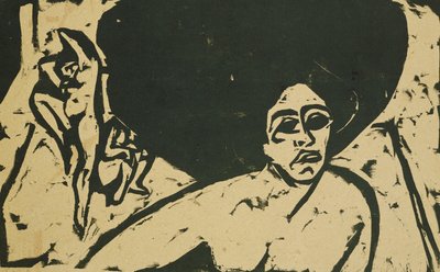 Bailarinas desnudas; Nackte Tanzerinnen, 1909 de Ernst Ludwig Kirchner