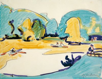 Parque en Dresde de Ernst Ludwig Kirchner