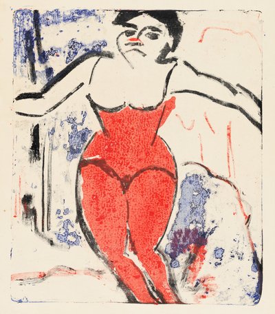 Intérprete haciendo una reverencia de Ernst Ludwig Kirchner