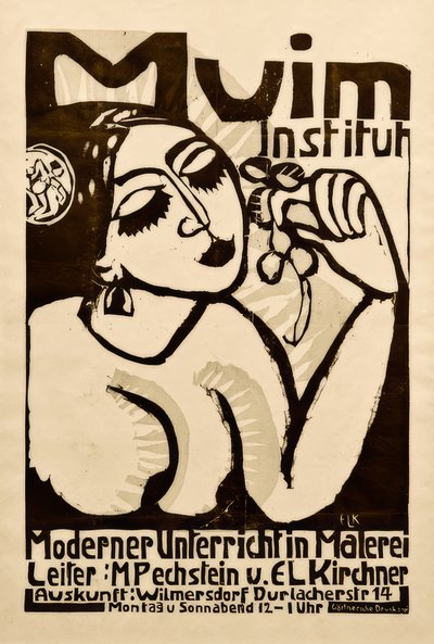 Cartel Instituto Muim de Ernst Ludwig Kirchner