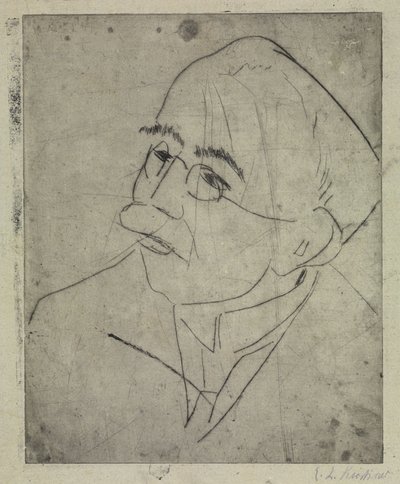 Retrato de Gustav Schiefler I de Ernst Ludwig Kirchner