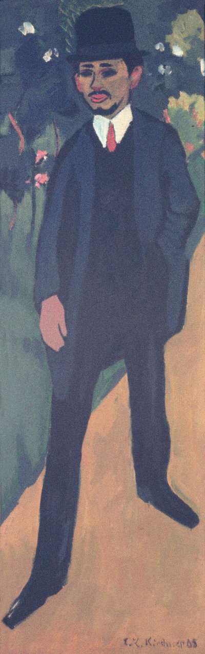 Retrato de Erich Heckel, 1911 de Ernst Ludwig Kirchner