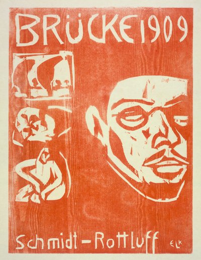 Retrato de Schmidt-Rottluff de Ernst Ludwig Kirchner