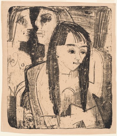 Retrato de una Chica de Ernst Ludwig Kirchner
