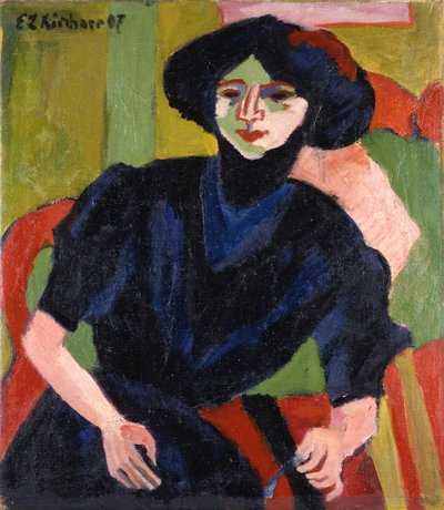 Retrato de mujer de Ernst Ludwig Kirchner