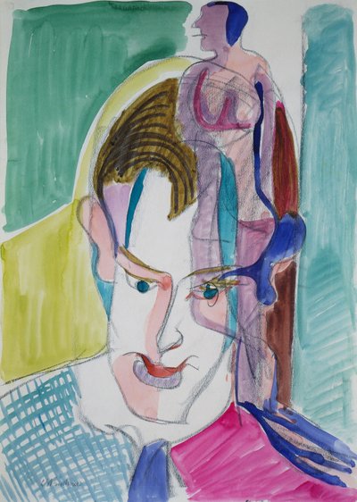 Retrato de un joven de Ernst Ludwig Kirchner