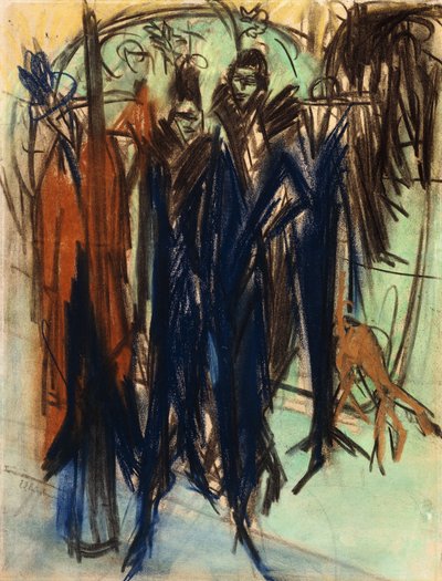Prostituta, Friedrichstrasse, Berlín de Ernst Ludwig Kirchner