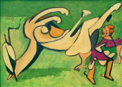 Jinete con caballo caído de Ernst Ludwig Kirchner
