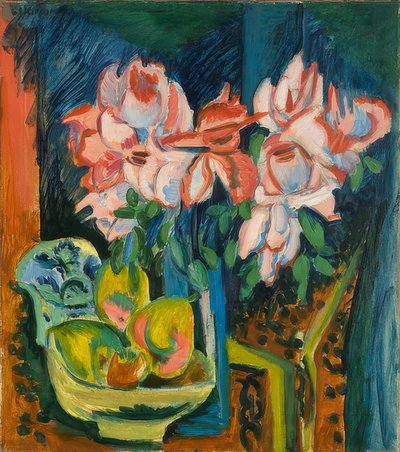 Rosas de Ernst Ludwig Kirchner