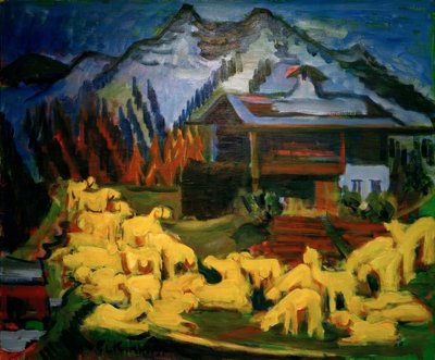 Rebaño de ovejas de Ernst Ludwig Kirchner