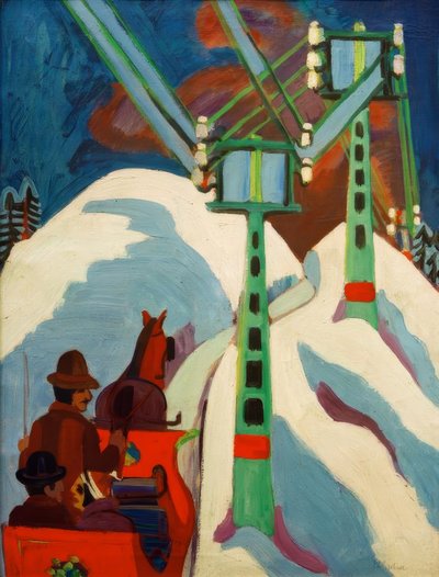 Paseo en trineo de Ernst Ludwig Kirchner