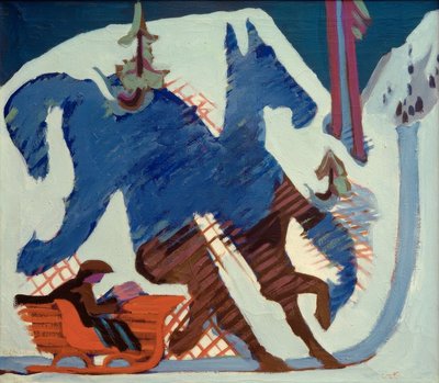 Paseo en trineo de Ernst Ludwig Kirchner