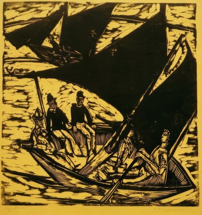 Veleros en Fehmarn de Ernst Ludwig Kirchner