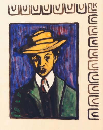 Autorretrato con sombrero de Ernst Ludwig Kirchner
