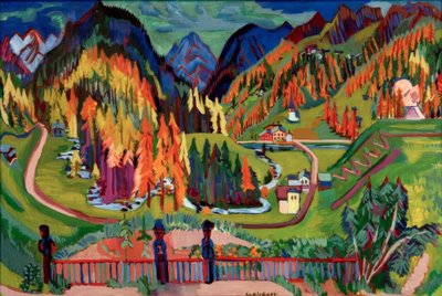 Valle de Sertig en otoño de Ernst Ludwig Kirchner