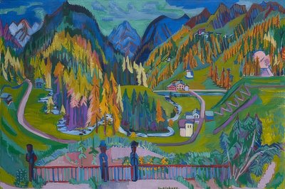 Valle de Sertig en Otoño de Ernst Ludwig Kirchner