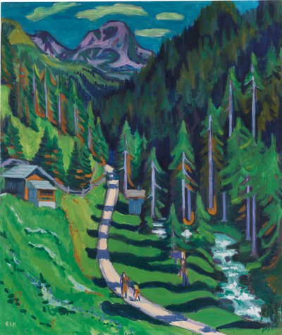 Sertigweg, 1937 de Ernst Ludwig Kirchner