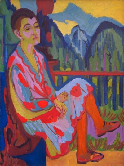 Dama sentada (Erna Kirchner) de Ernst Ludwig Kirchner