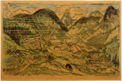 Stafelalp con Tinzenhorn de Ernst Ludwig Kirchner