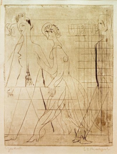 Escena callejera de Ernst Ludwig Kirchner
