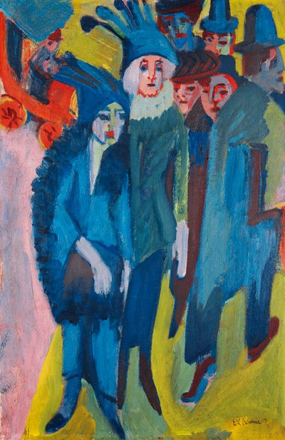 Escena Callejera; Strassenszene, 1913 de Ernst Ludwig Kirchner