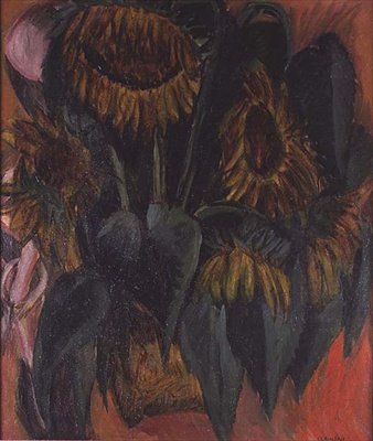 Girasoles de Ernst Ludwig Kirchner