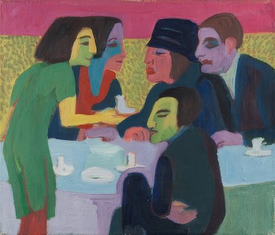 Escena en el café de Ernst Ludwig Kirchner