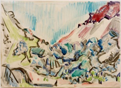 Valle cerca de Davos de Ernst Ludwig Kirchner